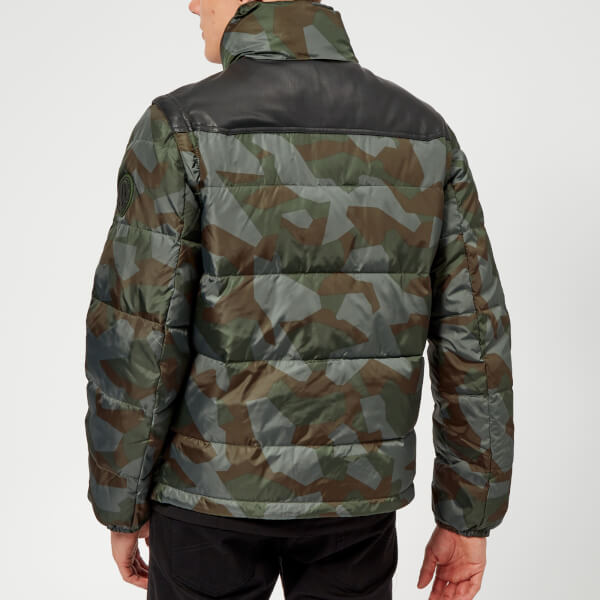 Armani Exchange Men's Camo Padded Jacket - Camo Clothing | TheHut.com