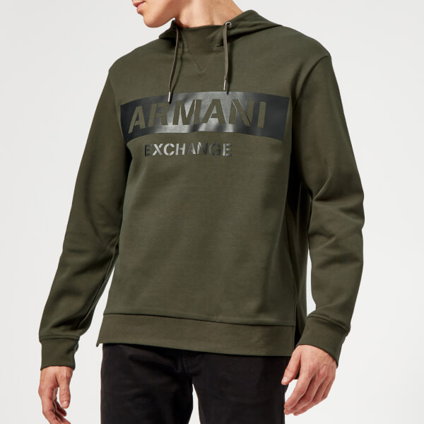 Armani Exchange Men's Overhead Hoody - Green Mens Clothing | TheHut.com