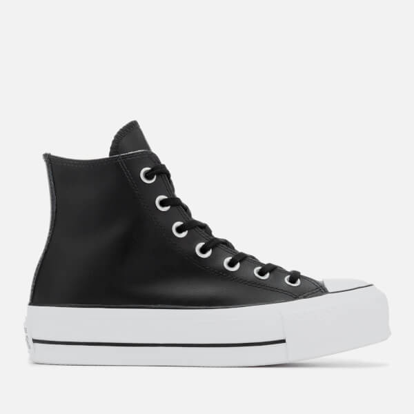 chuck taylor all star lift hi clean leather donna