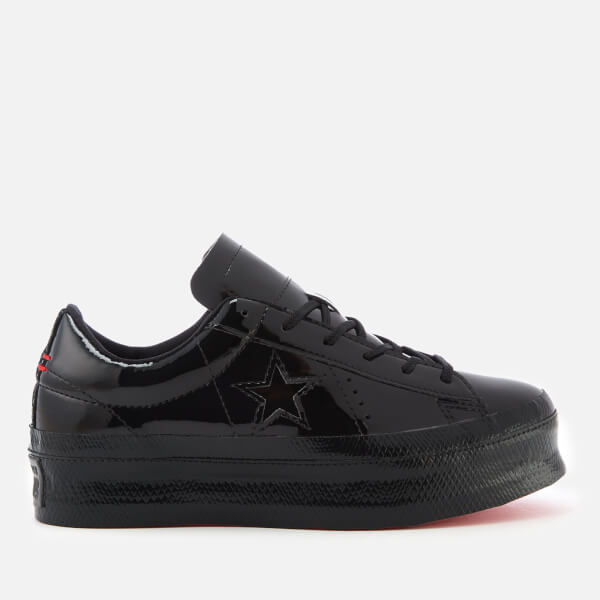 converse one star ox black leather