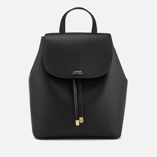 Lauren Ralph Lauren Women's Dryden Flap Medium Backpack Black/Crimson