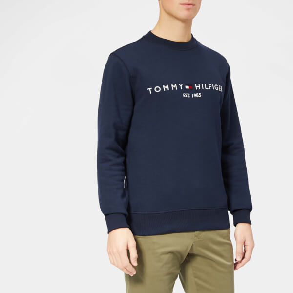 Tommy Hilfiger Men's Logo Sweatshirt - Sky Captain Mens Clothing ...
