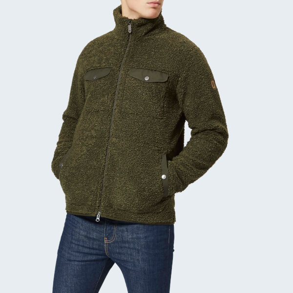 Fjallraven Men's Greenland Pile Fleece Jacket Deep Forest Free UK