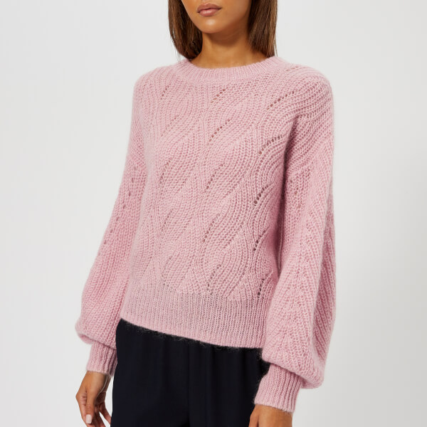 Whistles Women's Sophia Mohair Sweater Pale Pink Womens Clothing