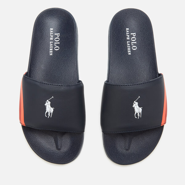 Polo Ralph Lauren Kids' Fletcher Slide Sandals - Navy/White PP | FREE ...