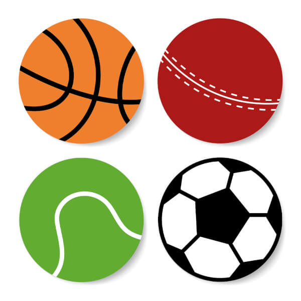 Sports Balls Coaster Set