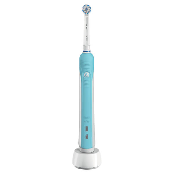 Oral B Oral-b Pro 600 Sensi Ultrathin Power Handle Electric Toothbrush - Blue