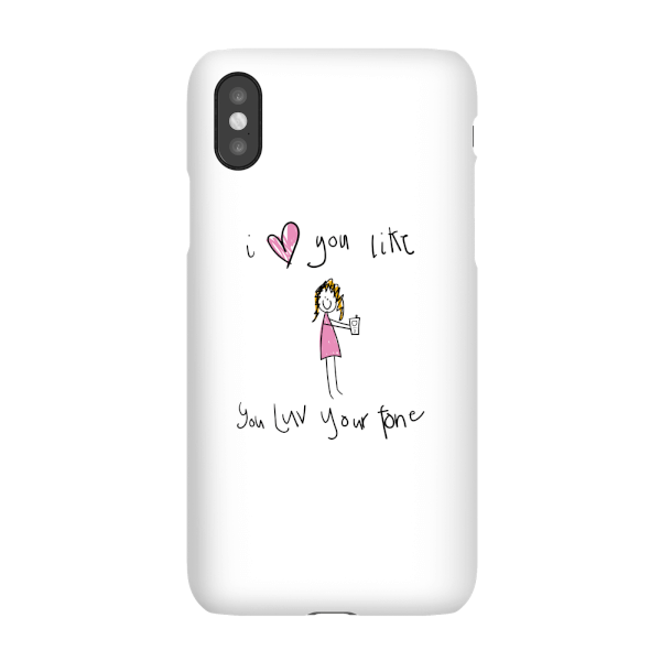 I Love You Like You Love Your Phone Phone Case for iPhone and Android - Samsung S6 Edge - Snap Case - Matte