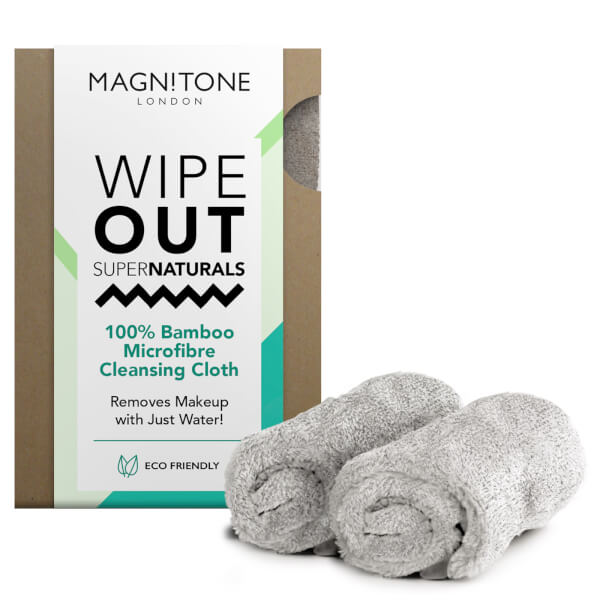 MAGNITONE LONDON MAGNITONE WIPEOUT 100% MICROFIBRE BAMBOO CLEANSING CLOTHS 2 PACK