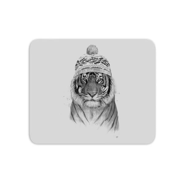 Winter Tiger Mouse Mat