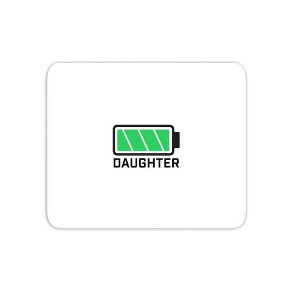 Daughter Batteries Full Mouse Mat