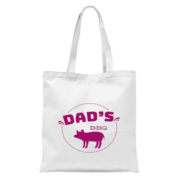 Dads BBQ Tote Bag - White