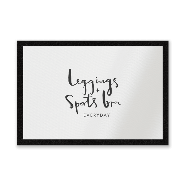 Leggings And Sports Bra Every Day Entrance Mat