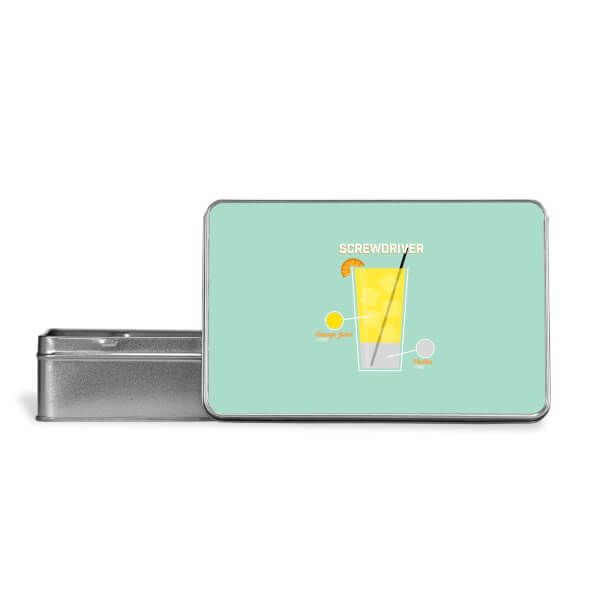 Infographic Screwdriver Metal Storage Tin