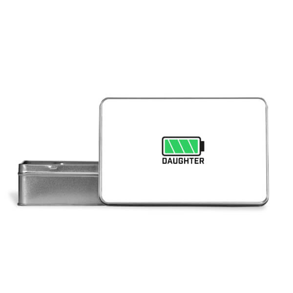 Daughter Batteries Full Metal Storage Tin