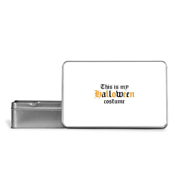 The Is My Halloween Costume Metal Storage Tin