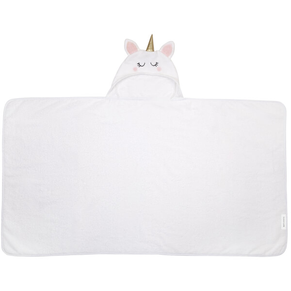 Sunnylife Kids Hooded Bath Towel Unicorn S02hobpg Bathrooms, White