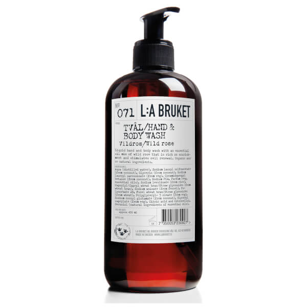 Click to view more detailed imagery on our partner's website L:a Bruket Wild Rose Hand And Body Wash 450ml