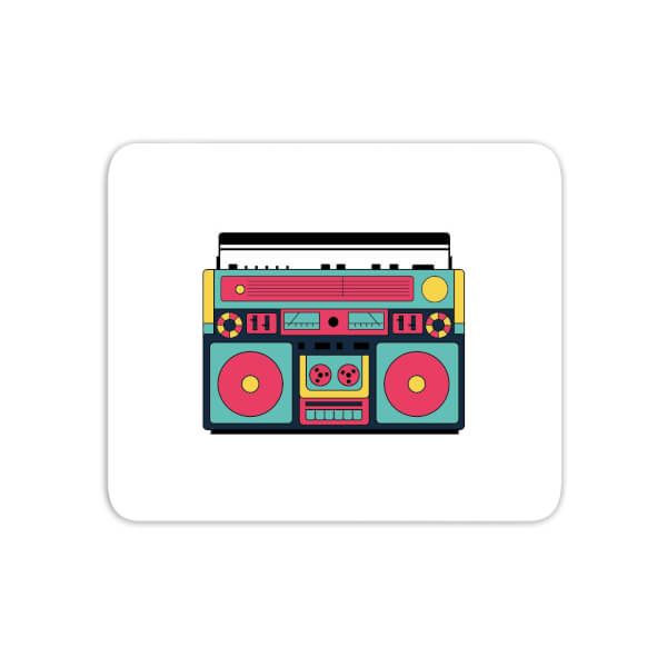 Colourful Boombox Mouse Mat