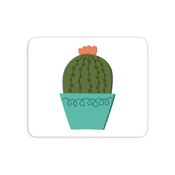 Cactus With Flower Mouse Mat