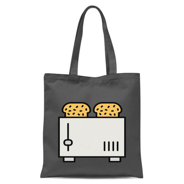 Cooking Toast In The Toaster Tote Bag - Grey