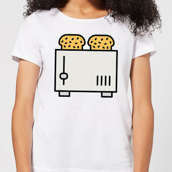 By IWOOT Cooking Toast In The Toaster Women's T-Shirt - XS - White | adult