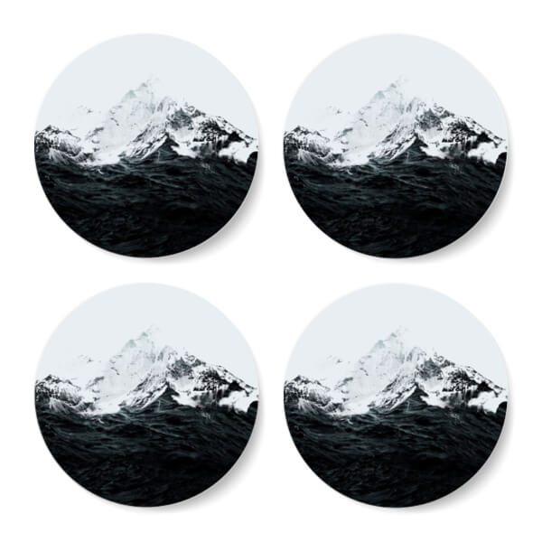 Those Waves Were Like Mountains Coasters Coaster Set