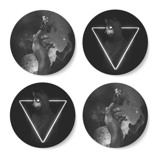 Monochrome Nights Coasters Coaster Set