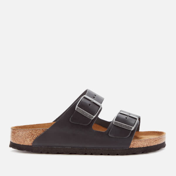 Arizona Slim Fit Oiled Leather Double Strap Sandals
