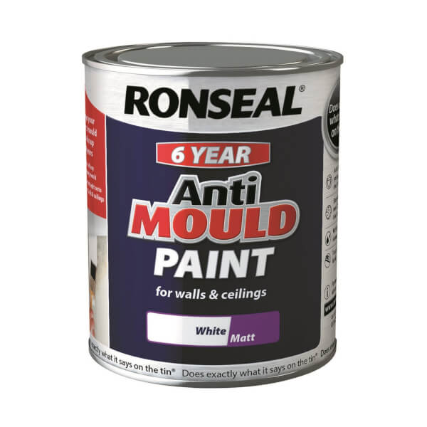 Ronseal Anti Mould Paint Matt 750ml Homebase