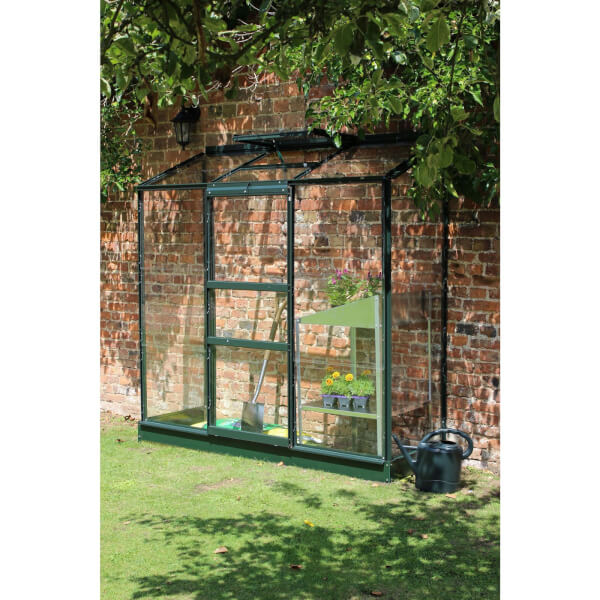 Halls Wall Garden 26 Aluminium Greenhouse with Horticultural Glass
