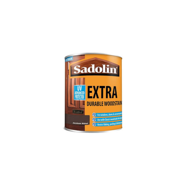 Sadolin Extra Durable Woodstain Jacobean Walnut 750ml Homebase