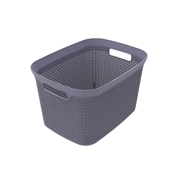 Ezy Storage Mode 25L Open Basket Lilac Homebase