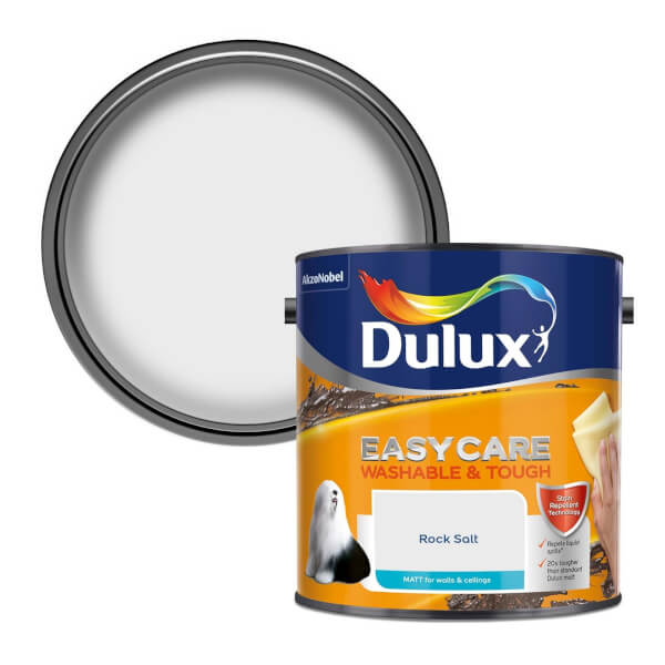 Dulux Easycare Washable & Tough Rock Salt Matt Paint 2.5L Homebase