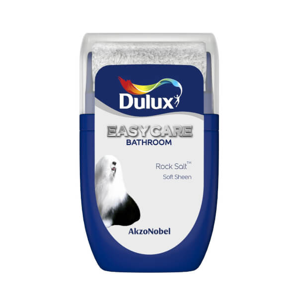 Dulux Easycare Bathroom Rock Salt Tester Paint 30ml Homebase