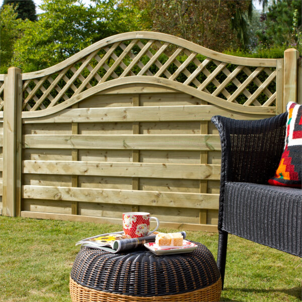 Forest Prague Fence Panel 4ft Pack of 4 Homebase