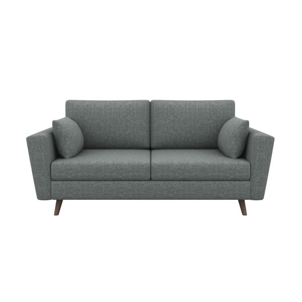 Lucia 3 Seater Sofa Grey Homebase