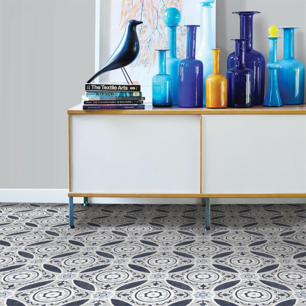 FloorPops Peel And Stick Self Adhesive Floor Tiles Sienna Homebase