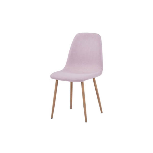 Ludlow Upholstered Dining Chair - Set of 2 - Dusky Pink | Homebase