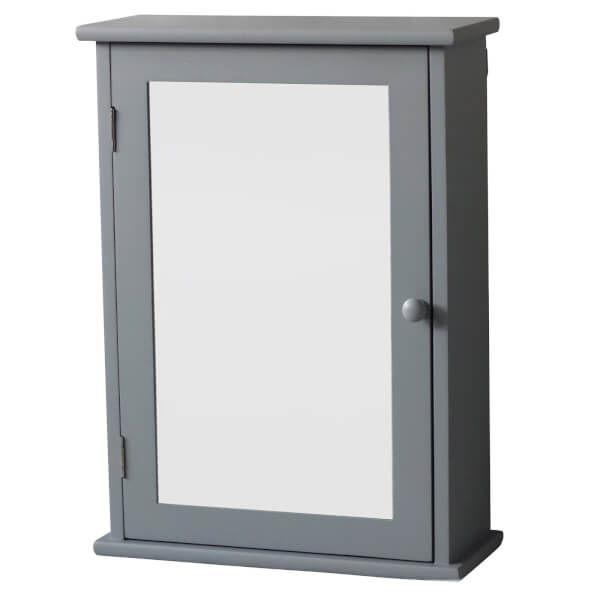Classic Mirrored Single Door Grey Homebase