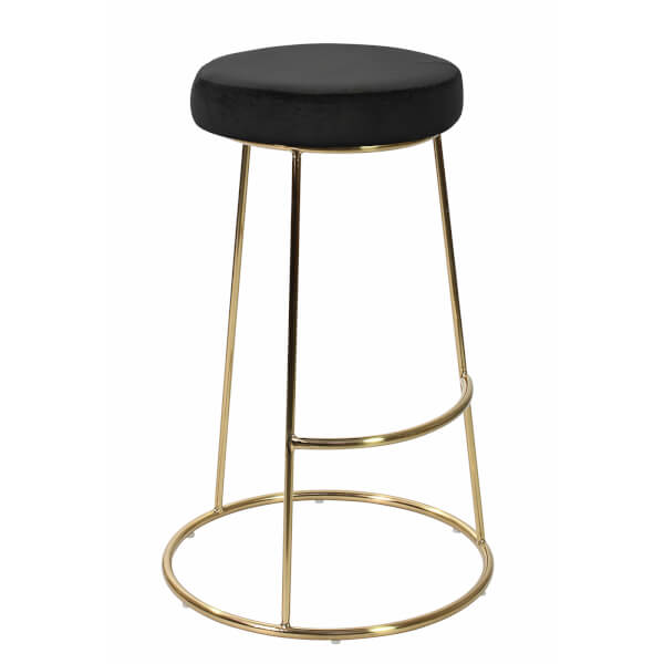 Opera Bar Stool Black Pack of 2 Homebase