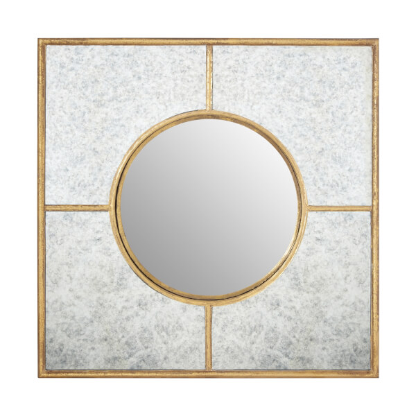 Zara Gold Art Deco Wall Mirror Homebase