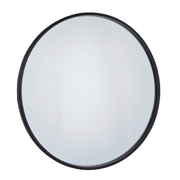 Cologne Black Round Framed Mirror Homebase