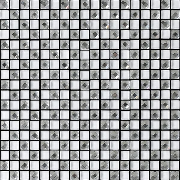 HoM Jewel White SelfAdhesive Mosaic Tile Sheet Homebase