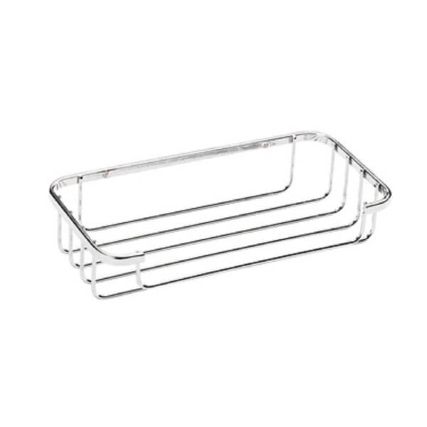 Croydex Bathroom Tidy Cosmetic Basket Chrome Homebase