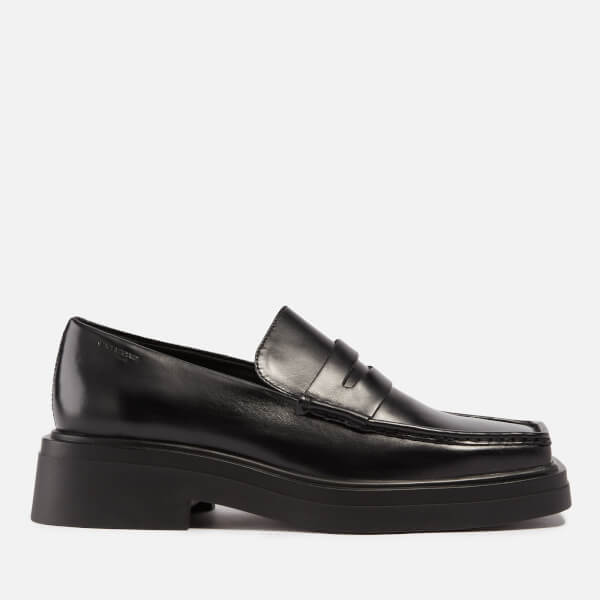 Eyra Square Toe Leather Loafers