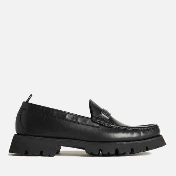 Mokassino Black Leather Loafers