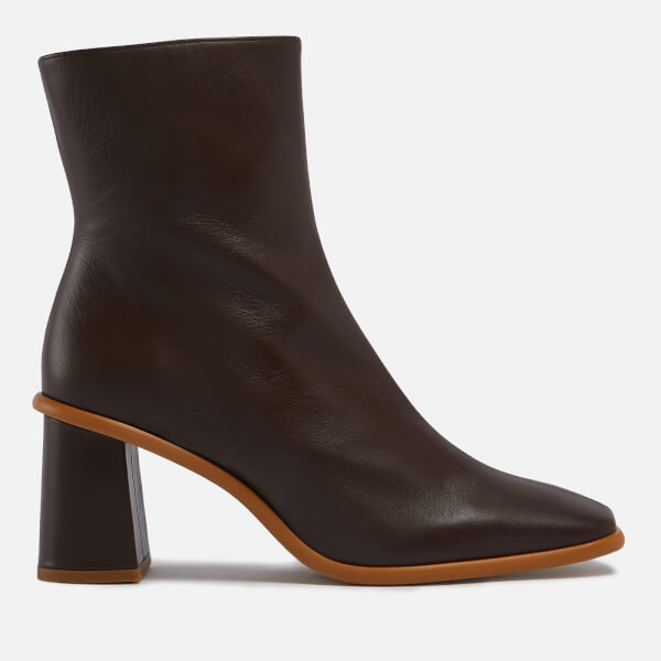 West Leather Heeled Ankle