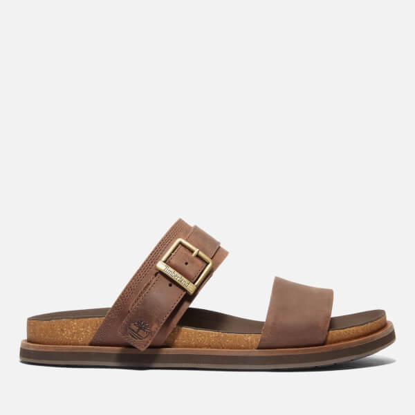 Amalfi Vibes Double Strap Leather Sandals