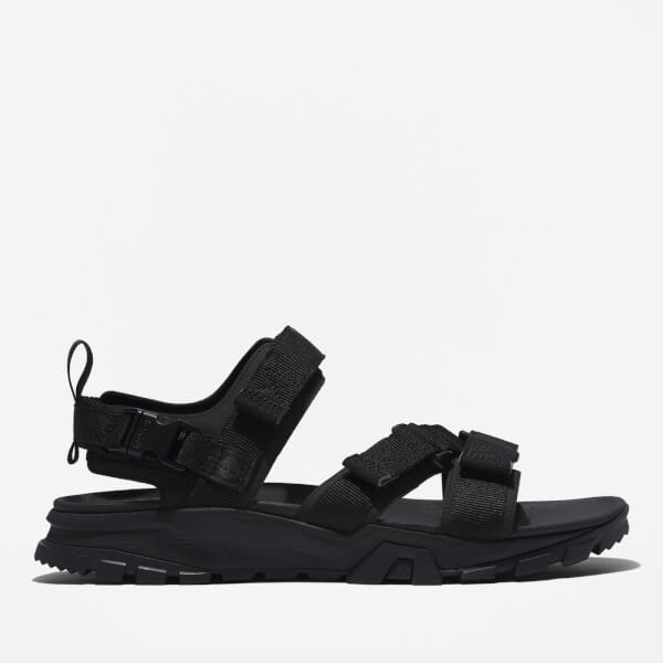 Garrison Trail Leather and Textile-Blend Sandals